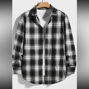 Black & White Mens Flannel